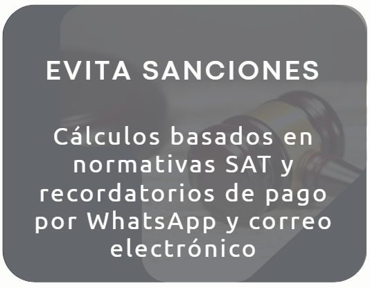 Tarjeta trasera Declaratic - Resultados cálculo impuestos