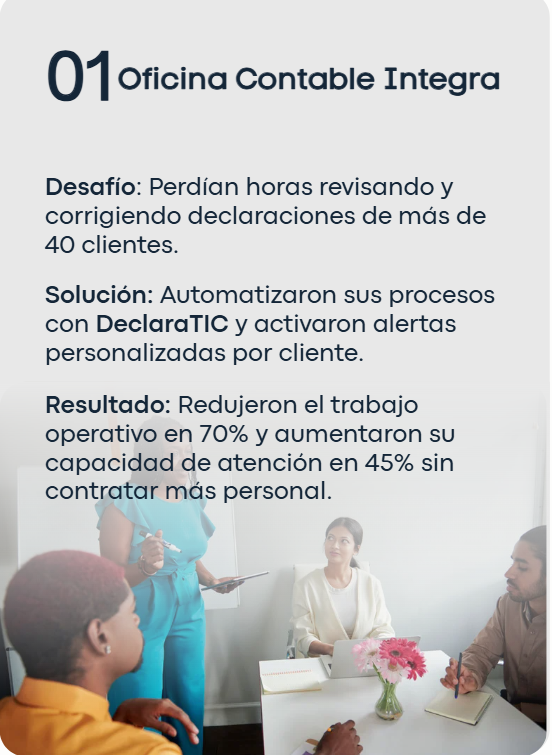 Caso éxito 1 DeclaraTIC - Contador optimiza tiempo declaraciones SAT Guatemala
